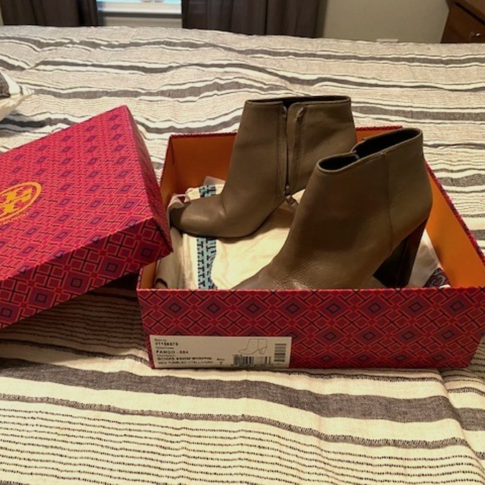 Tory Burch Leather Booties